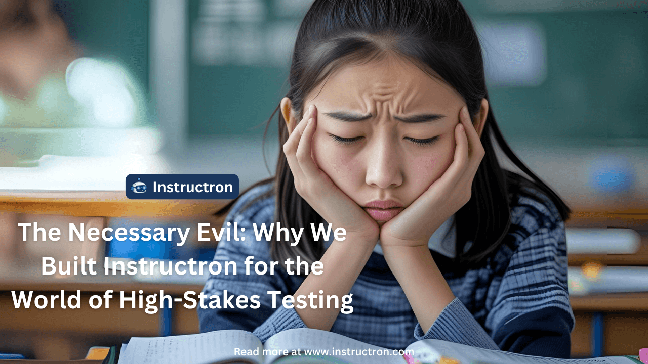 The Necessary Evil: Why We Built Instructron for the World of High-Stakes Testing